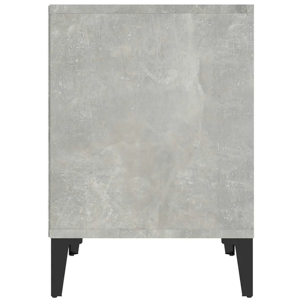 Bedside Cabinet Concrete Grey 40x35x50 cm 821882