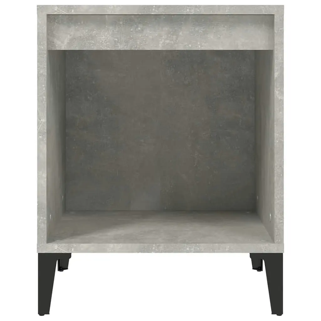 Bedside Cabinet Concrete Grey 40x35x50 cm 821882