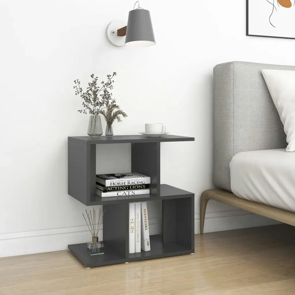 Bedside Cabinet Grey 50x30x51.5 cm Engineered Wood 806368