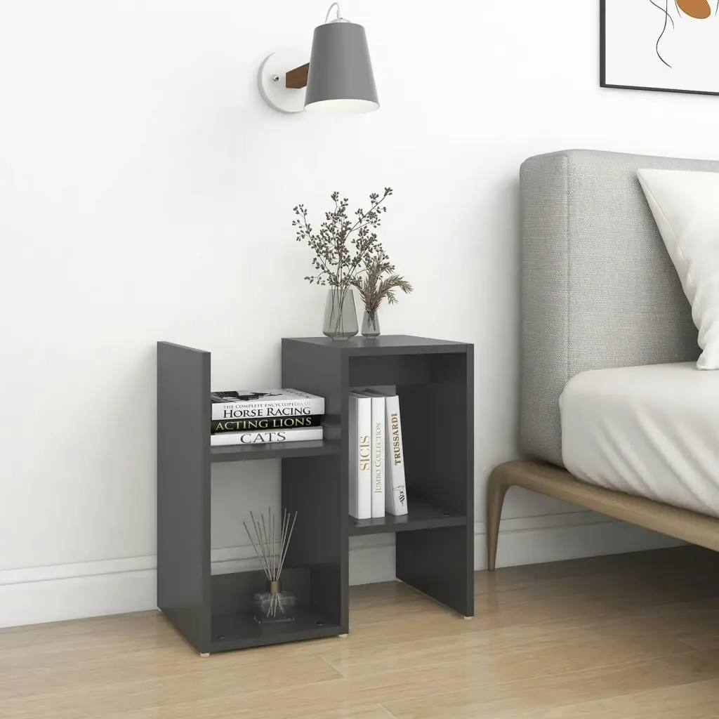 Bedside Cabinet Grey 50x30x51.5 cm Engineered Wood 806368