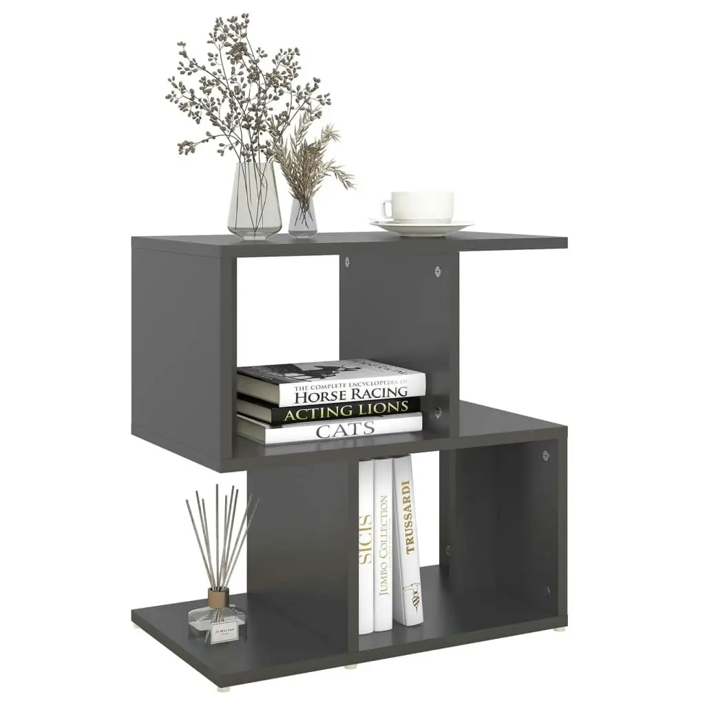 Bedside Cabinet Grey 50x30x51.5 cm Engineered Wood 806368