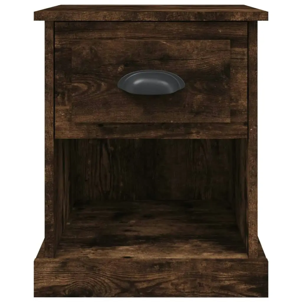 Bedside Cabinet Smoked Oak 39x39x47.5 cm Engineered Wood 816138