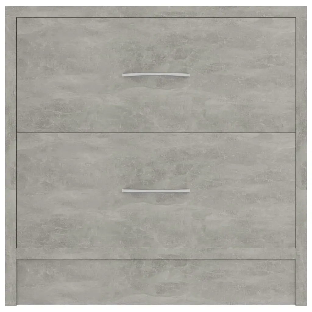 Bedside Cabinet Concrete Grey 40x30x40 cm Engineered Wood 801043