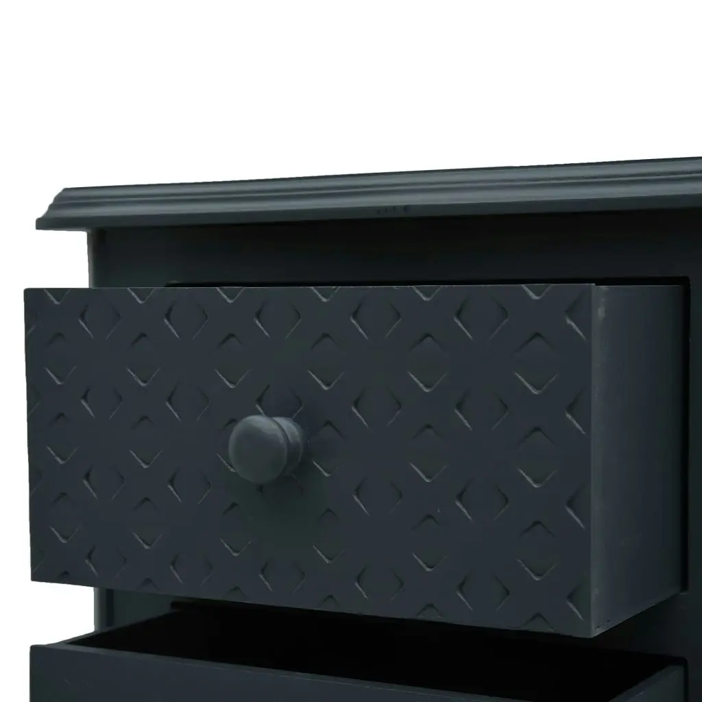 Bedside Cabinet Grey 43x32x65 cm MDF 285775