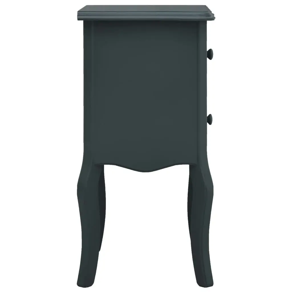 Bedside Cabinet Grey 43x32x65 cm MDF 285775