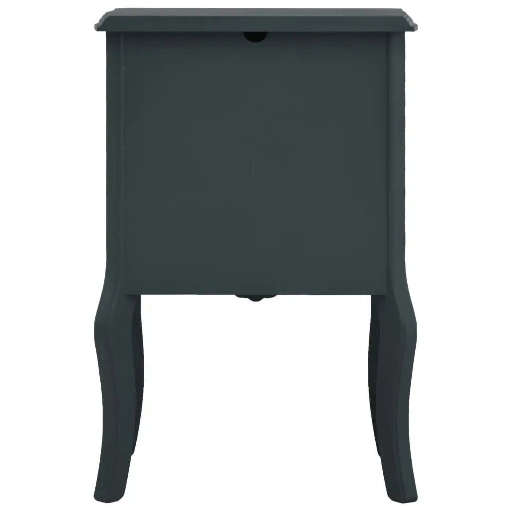 Bedside Cabinet Grey 43x32x65 cm MDF 285775