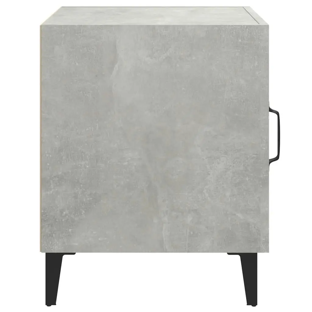 Bedside Cabinet Concrete Grey Engineered Wood 812068