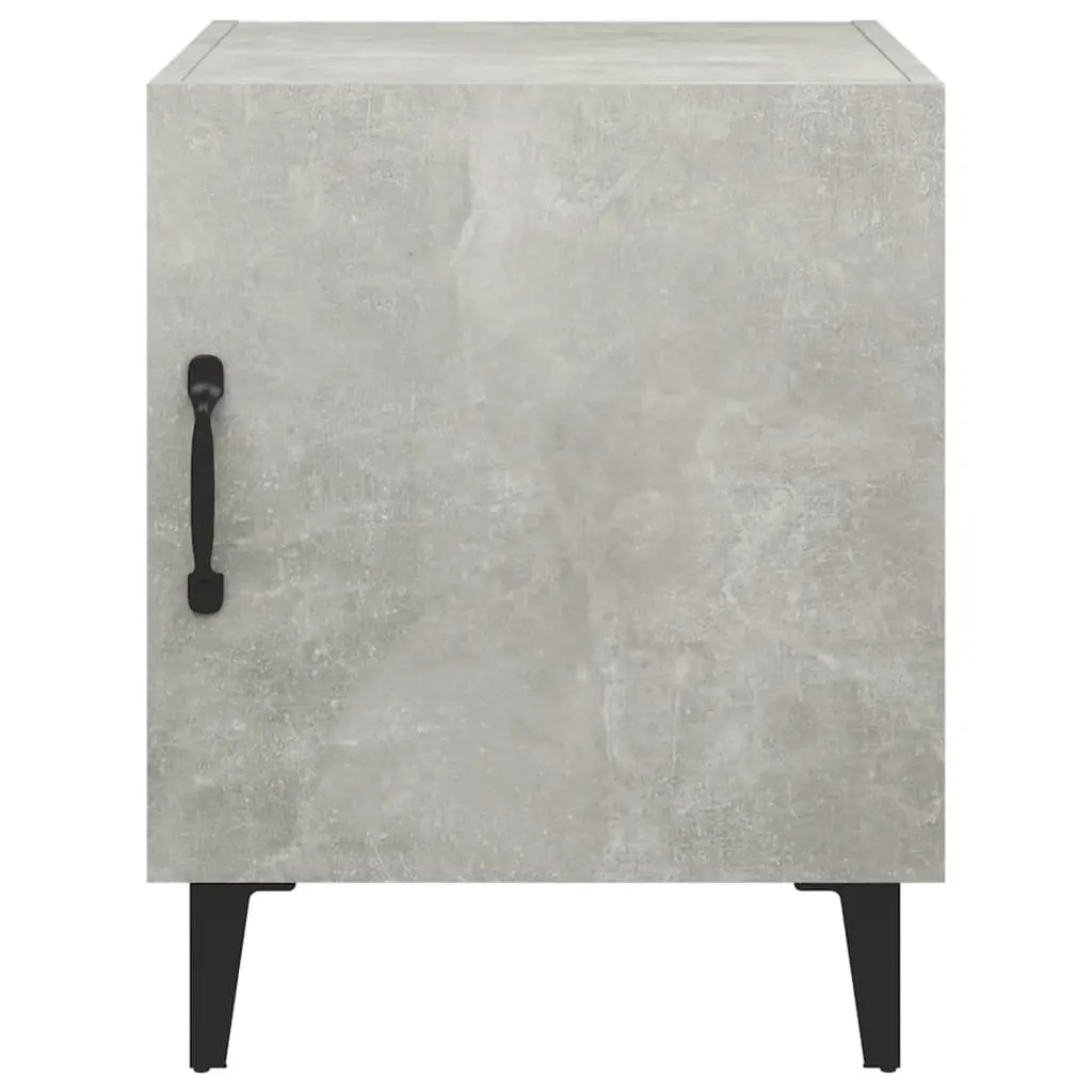 Bedside Cabinet Concrete Grey Engineered Wood 812068