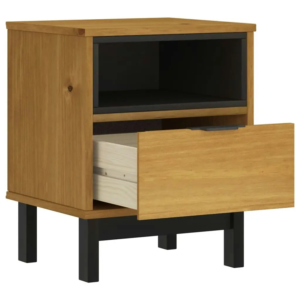 Bedside Cabinet FLAM 40x35x50 cm Solid Wood Pine 357812