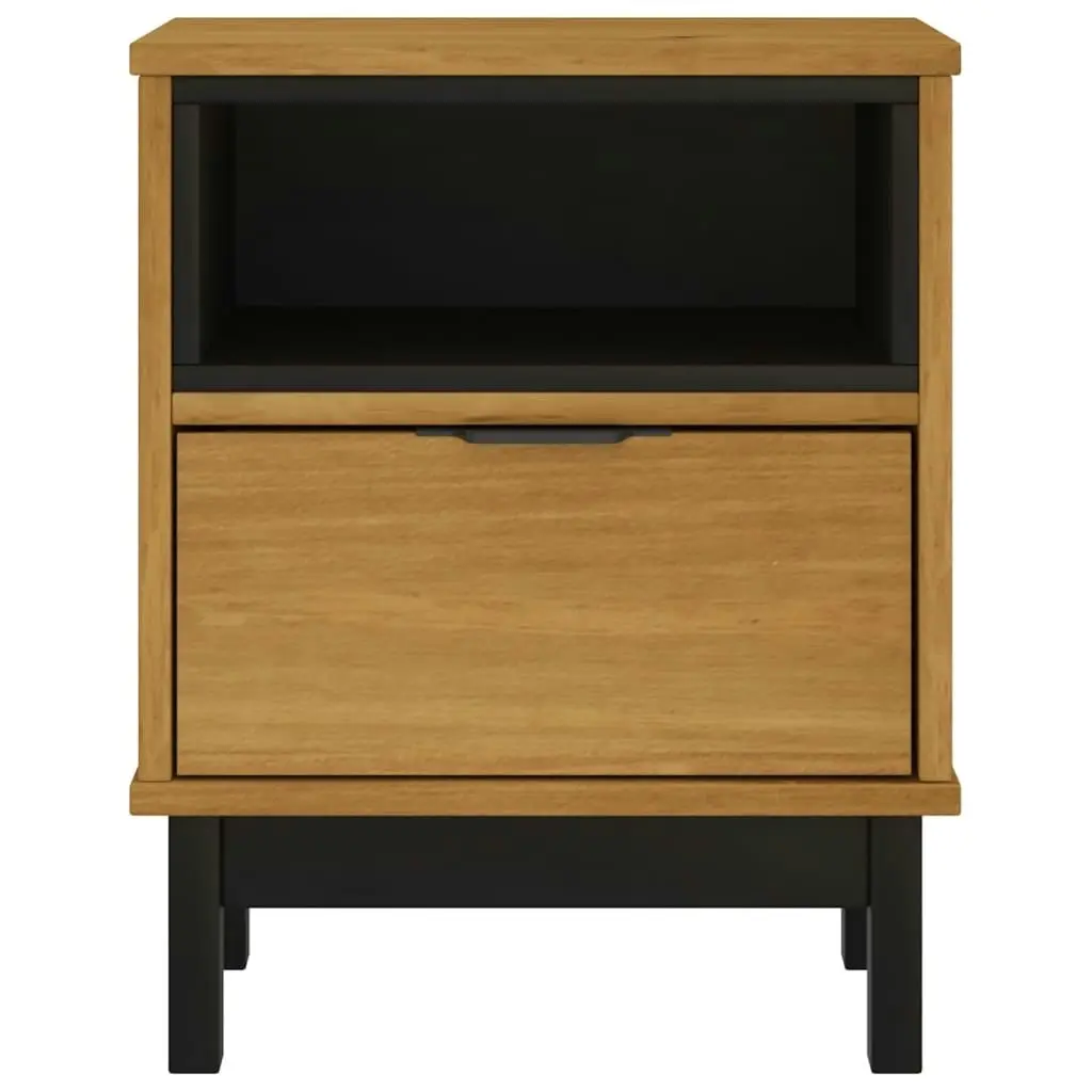 Bedside Cabinet FLAM 40x35x50 cm Solid Wood Pine 357812