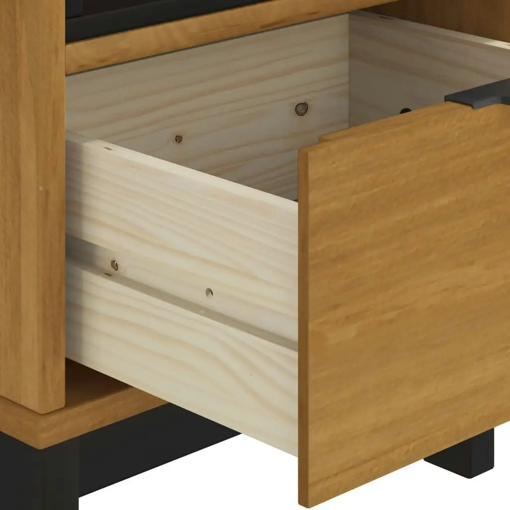 Bedside Cabinet FLAM 40x35x50 cm Solid Wood Pine 357812