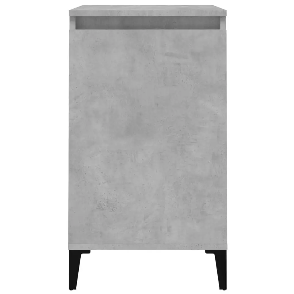 Bedside Cabinet Concrete Grey 40x35x70 cm Engineered Wood 819652