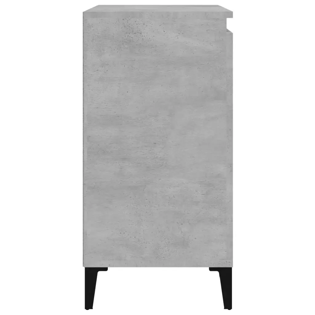 Bedside Cabinet Concrete Grey 40x35x70 cm Engineered Wood 819652