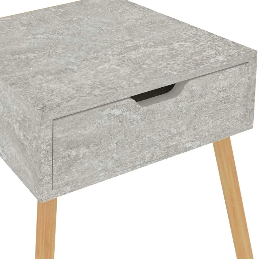 Bedside Cabinet Concrete Grey 40x40x56 cm Engineered Wood 326803