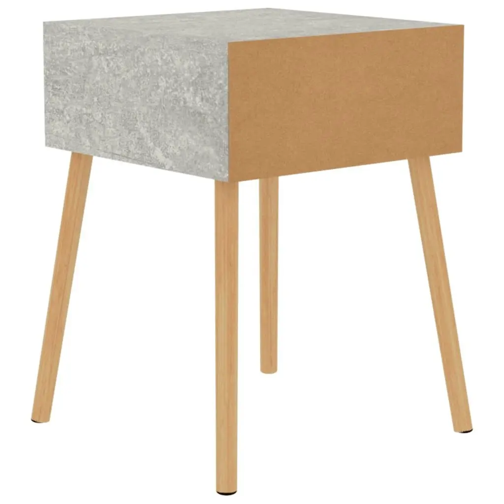 Bedside Cabinet Concrete Grey 40x40x56 cm Engineered Wood 326803