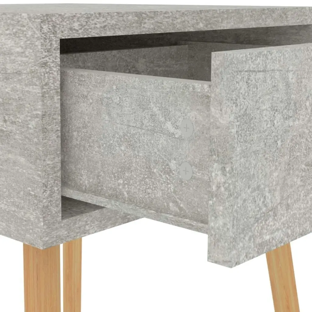 Bedside Cabinet Concrete Grey 40x40x56 cm Engineered Wood 326803