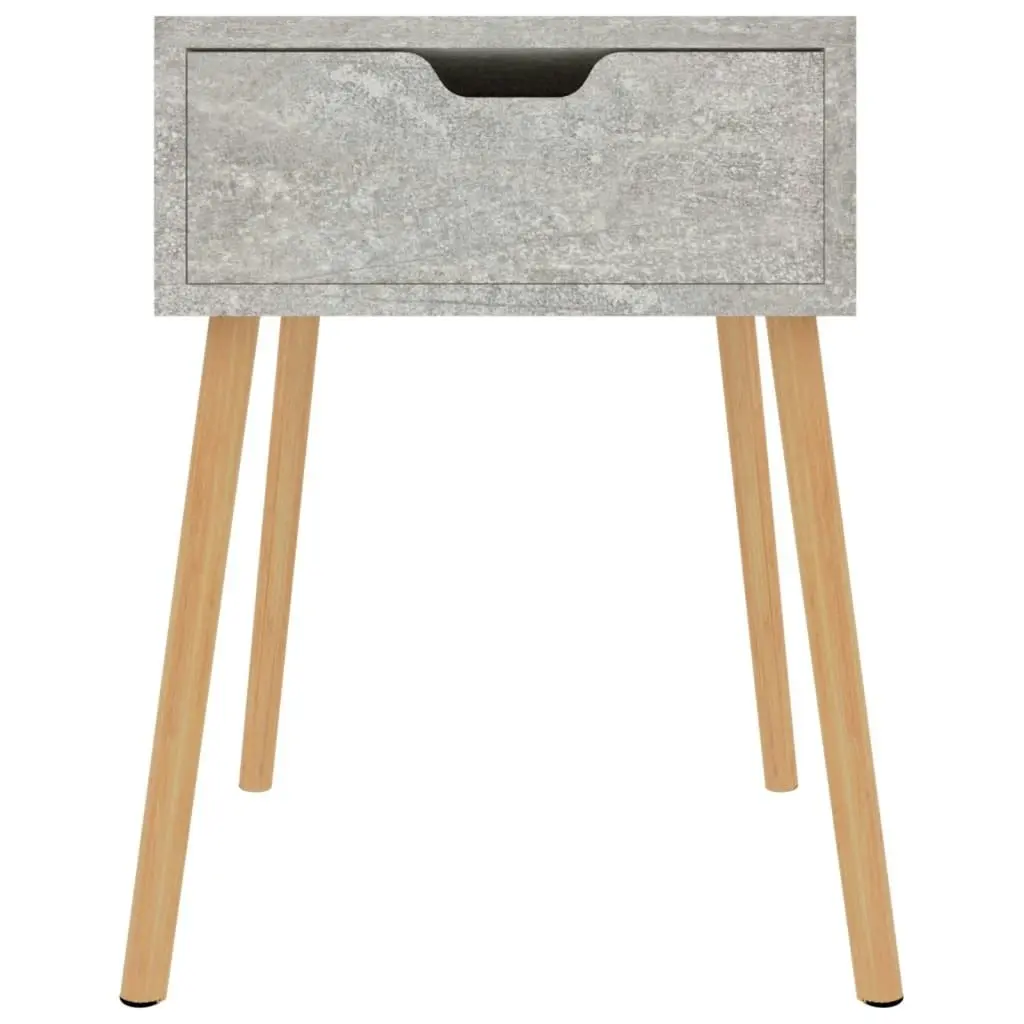 Bedside Cabinet Concrete Grey 40x40x56 cm Engineered Wood 326803