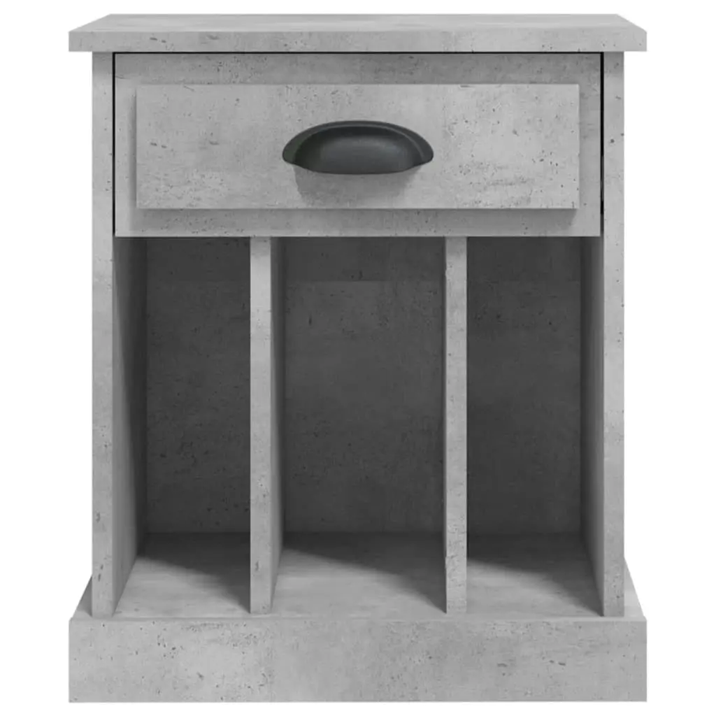 Bedside Cabinet Concrete Grey 43x36x50 cm 816352