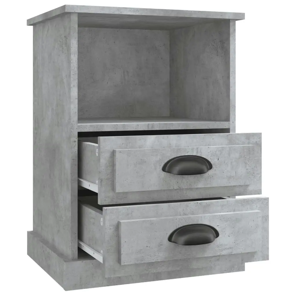 Bedside Cabinet Concrete Grey 43x36x60 cm 816336