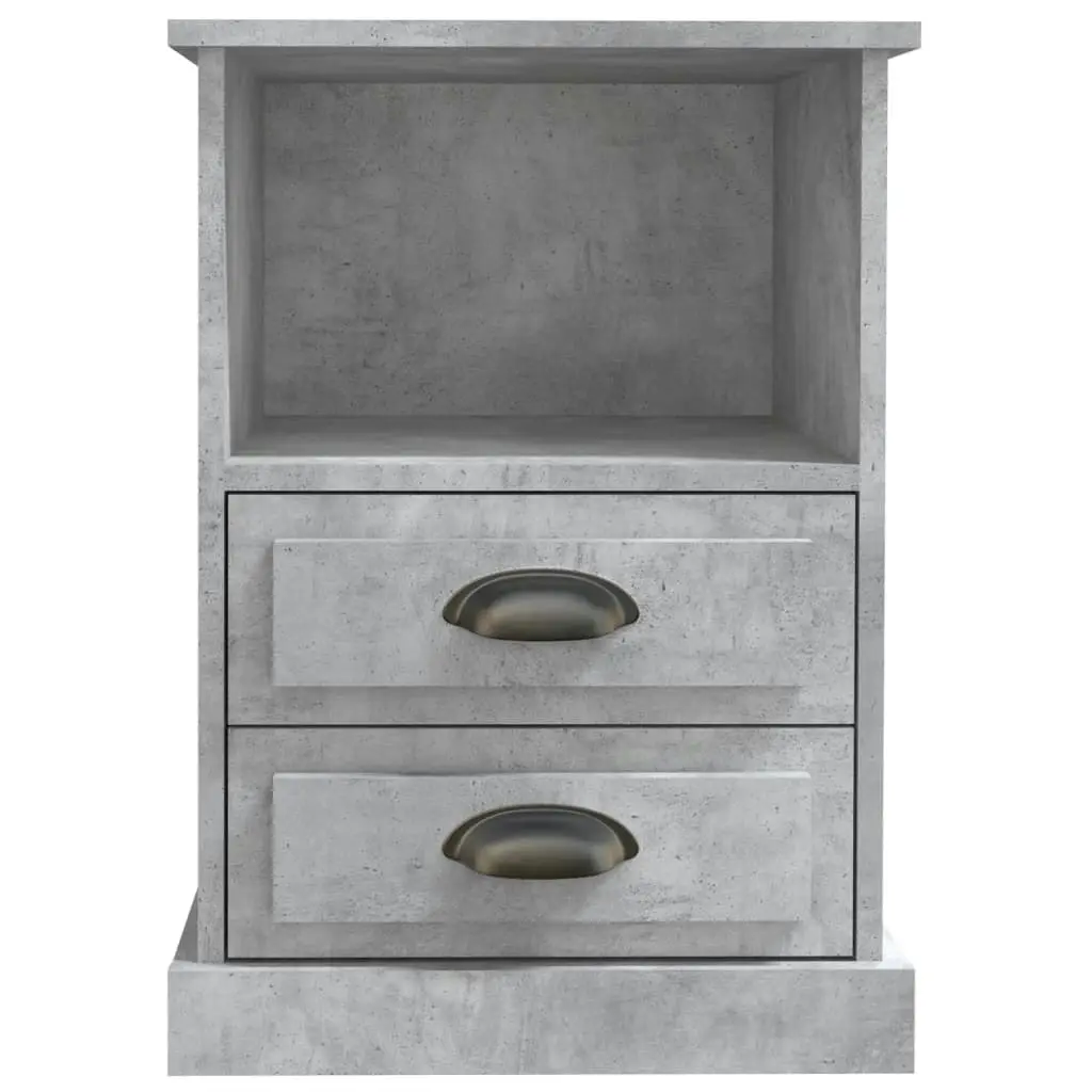 Bedside Cabinet Concrete Grey 43x36x60 cm 816336