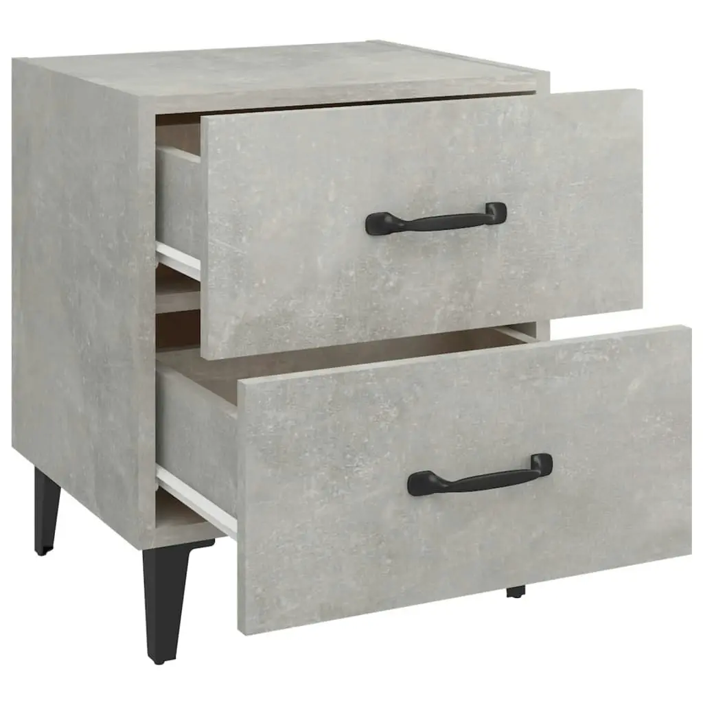 Bedside Cabinet Concrete Grey 40x35x47.5 cm 811996