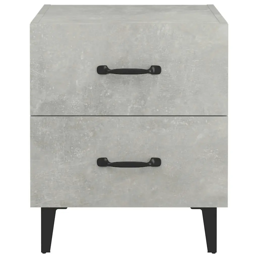 Bedside Cabinet Concrete Grey 40x35x47.5 cm 811996