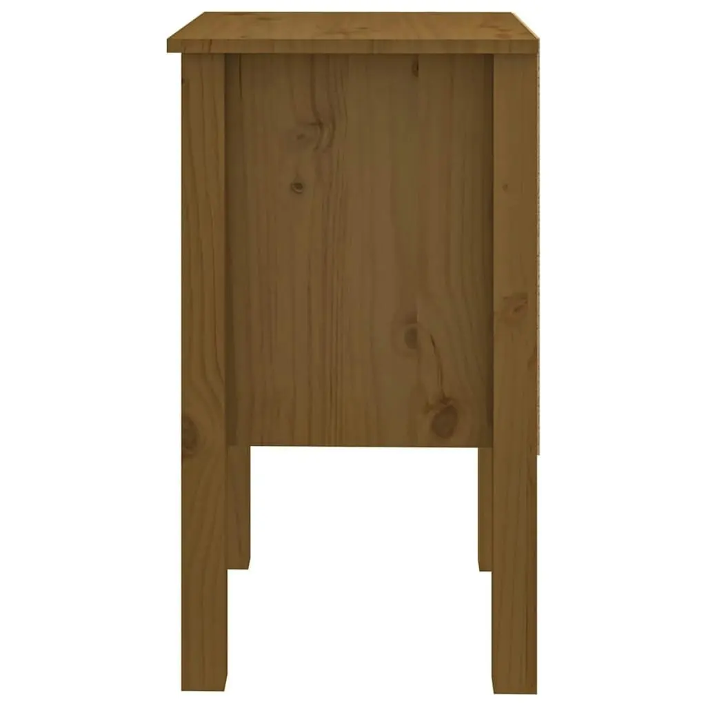 Bedside Cabinet Honey Brown 40x35x61.5 cm Solid Wood Pine 813695