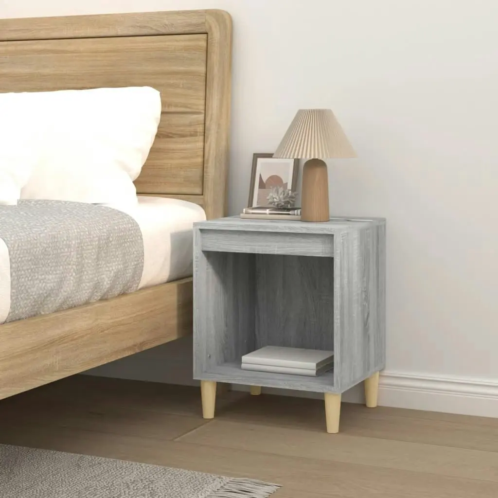 Bedside Cabinet Grey Sonoma 40x35x50 cm 821870