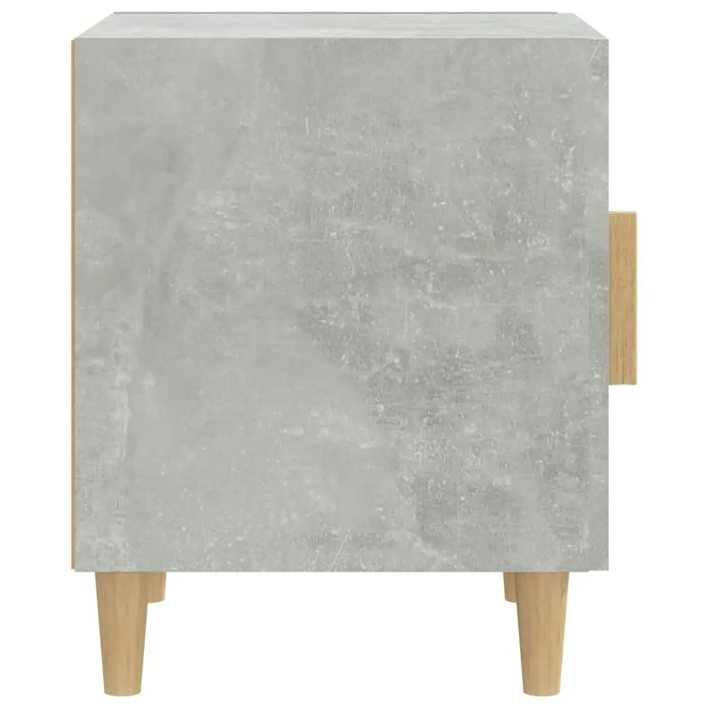 Bedside Cabinet Concrete Grey Engineered Wood 812050