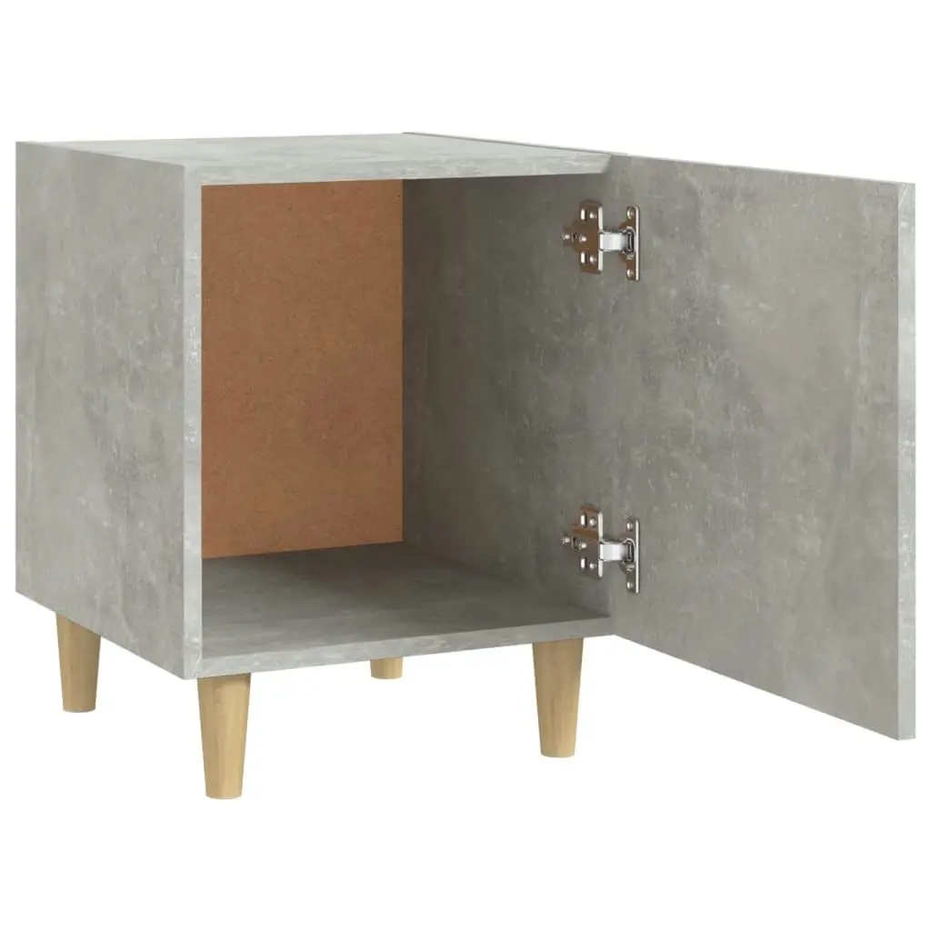 Bedside Cabinet Concrete Grey Engineered Wood 812050