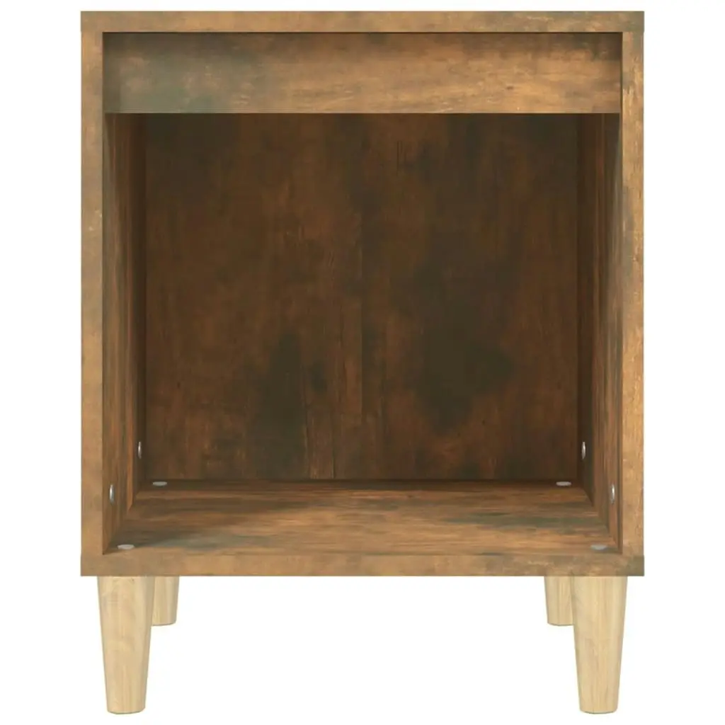 Bedside Cabinet Smoked Oak 40x35x50 cm 821868