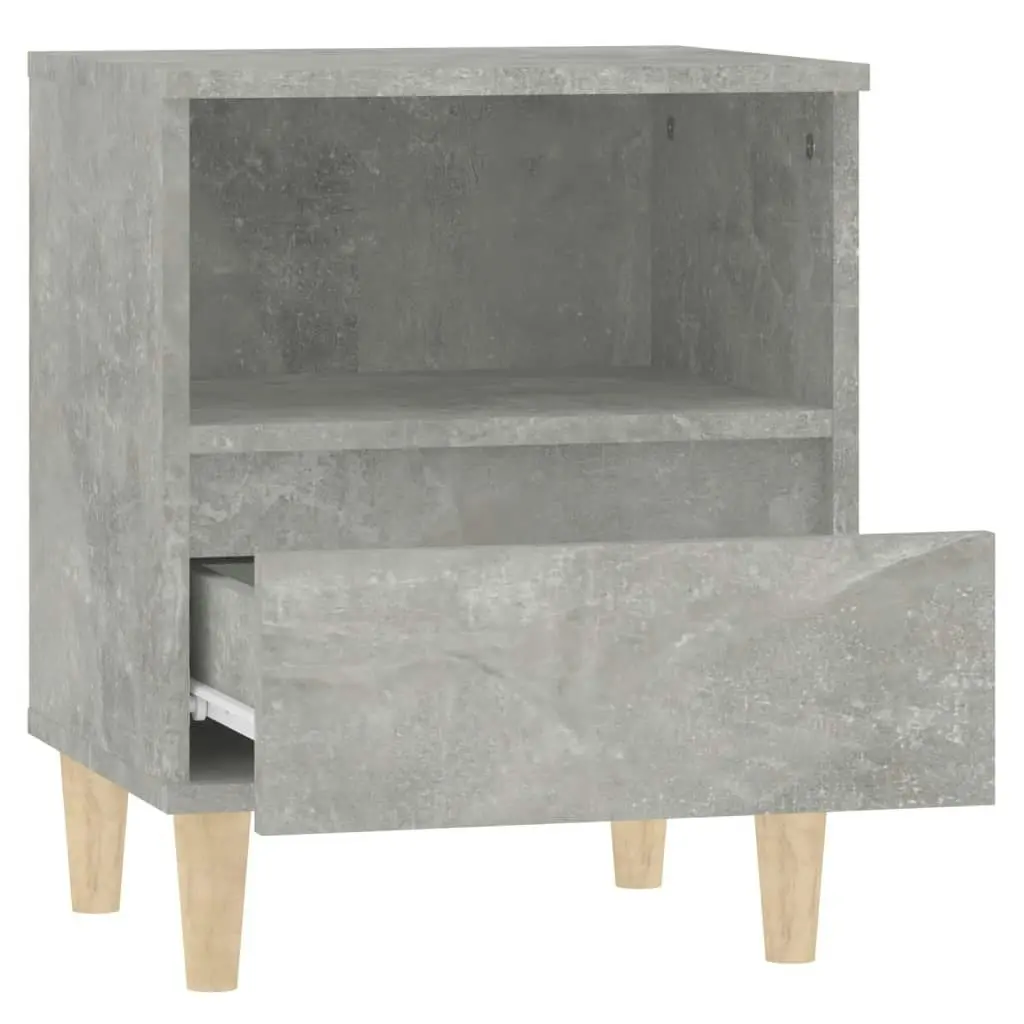 Bedside Cabinet Concrete Grey 40x35x50 cm 821802