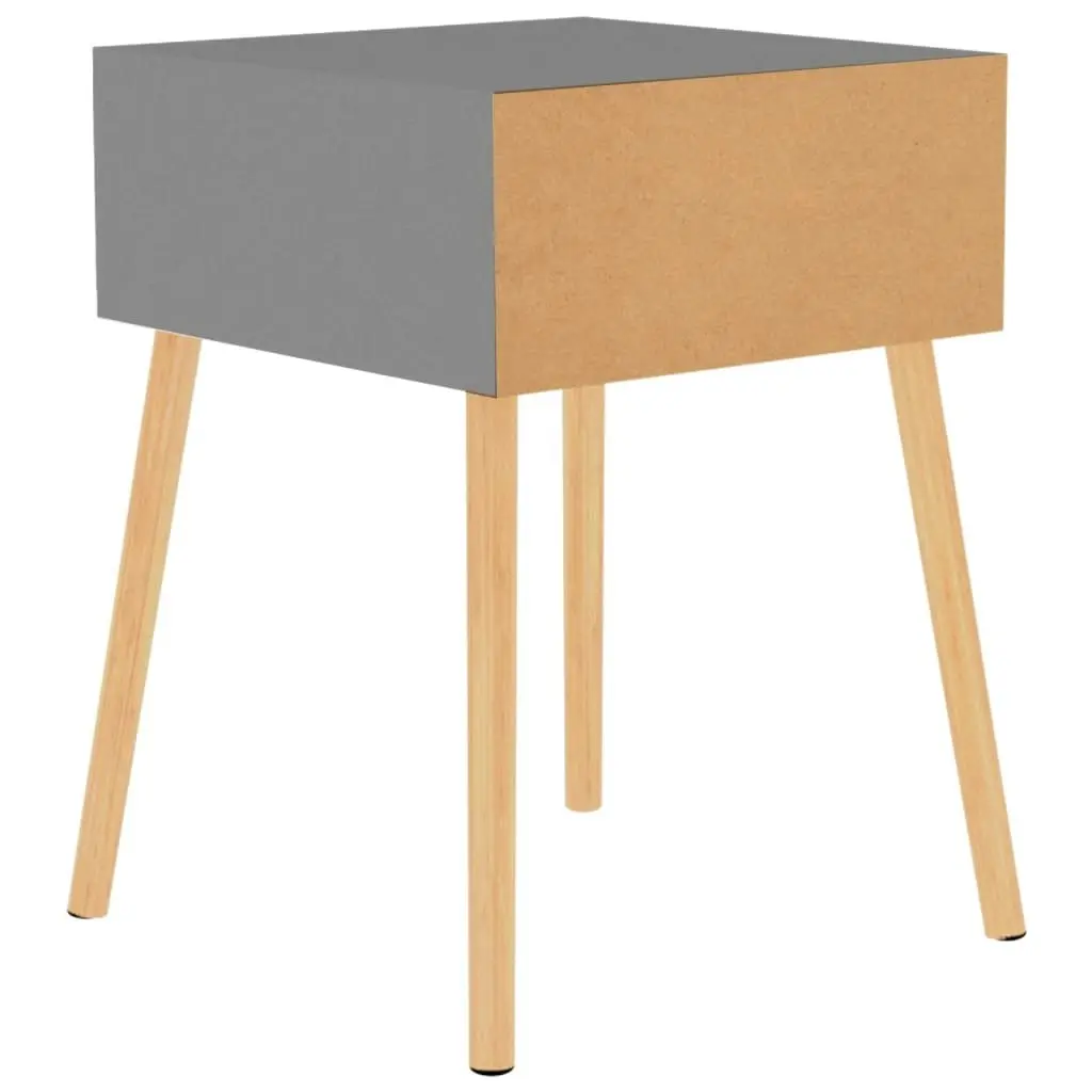 Bedside Cabinet Grey 40x40x56 cm Engineered Wood 326799