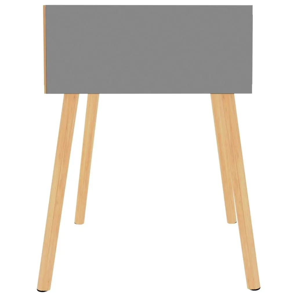 Bedside Cabinet Grey 40x40x56 cm Engineered Wood 326799