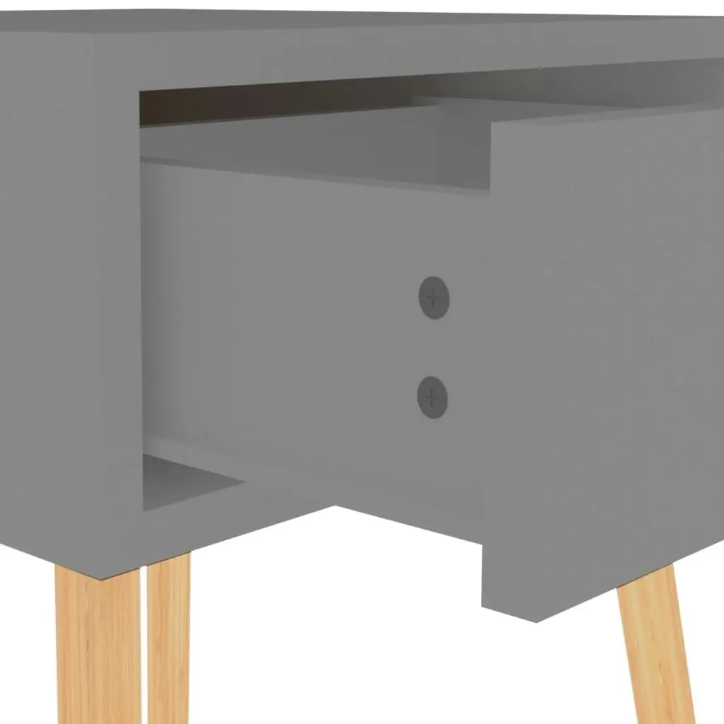 Bedside Cabinet Grey 40x40x56 cm Engineered Wood 326799