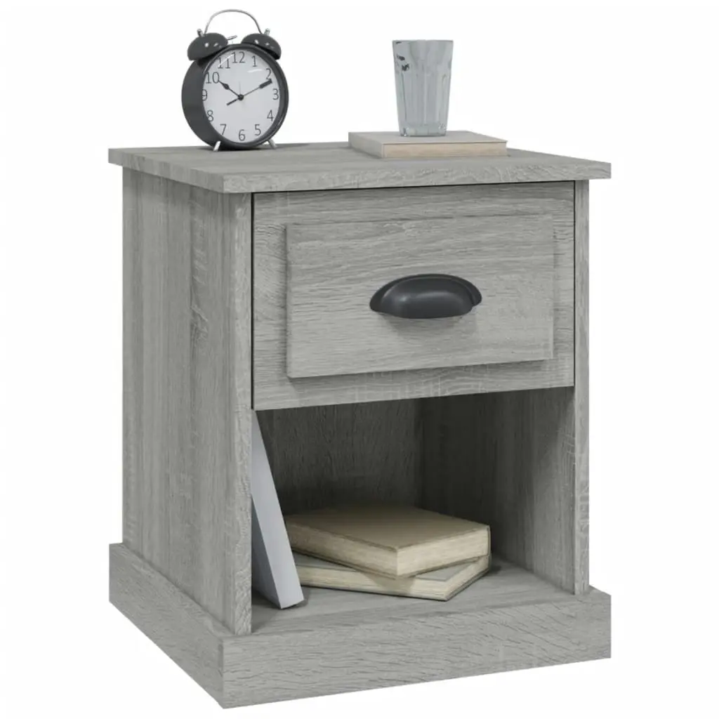 Bedside Cabinet Grey Sonoma 39x39x47.5 cm Engineered Wood 816140