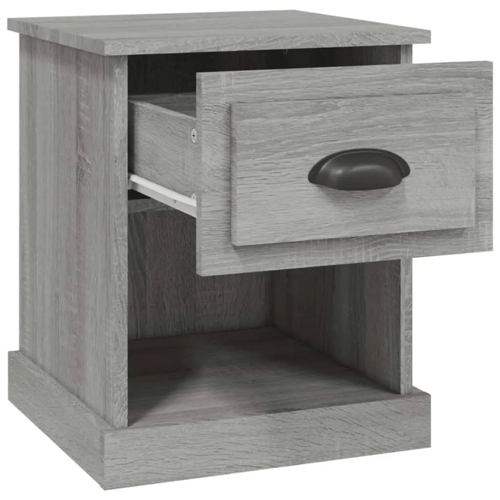 Bedside Cabinet Grey Sonoma 39x39x47.5 cm Engineered Wood 816140