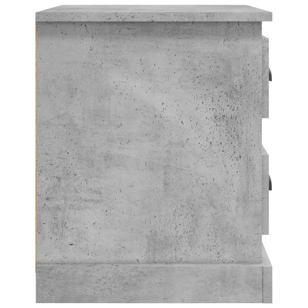 Bedside Cabinet Concrete Grey 39x39x47.5 cm Engineered Wood 816152