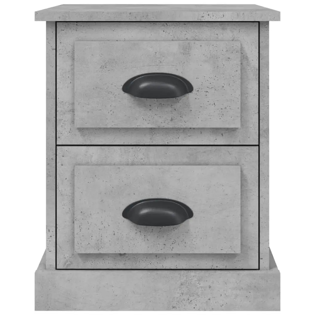 Bedside Cabinet Concrete Grey 39x39x47.5 cm Engineered Wood 816152