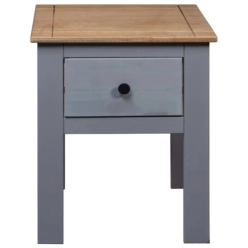 Bedside Cabinet Grey 46x40x57 cm Pine Panama Range 282692