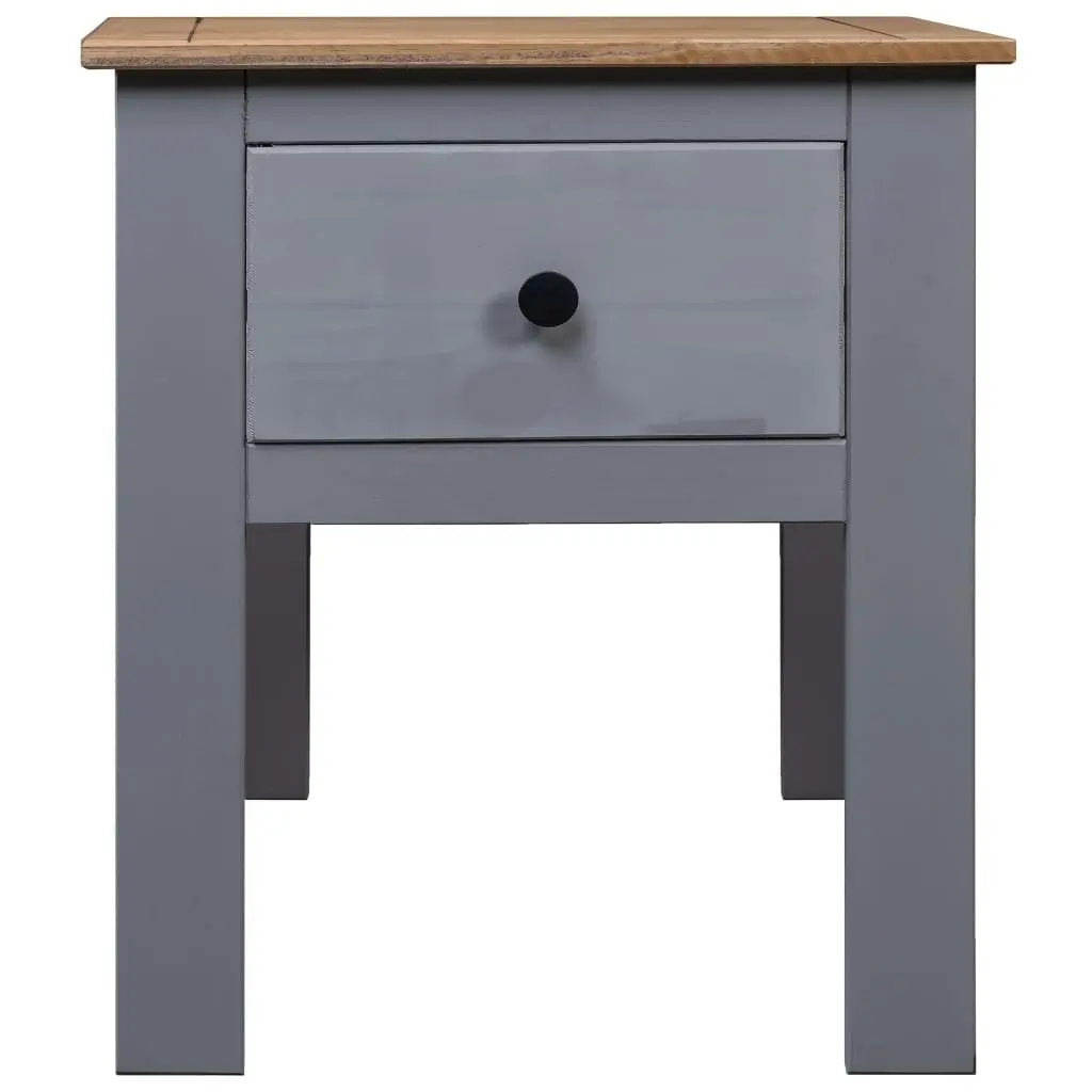 Bedside Cabinet Grey 46x40x57 cm Pine Panama Range 282692