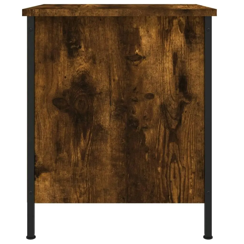 Bedside Cabinet Smoked Oak 40x42x50 cm Engineered Wood 825937