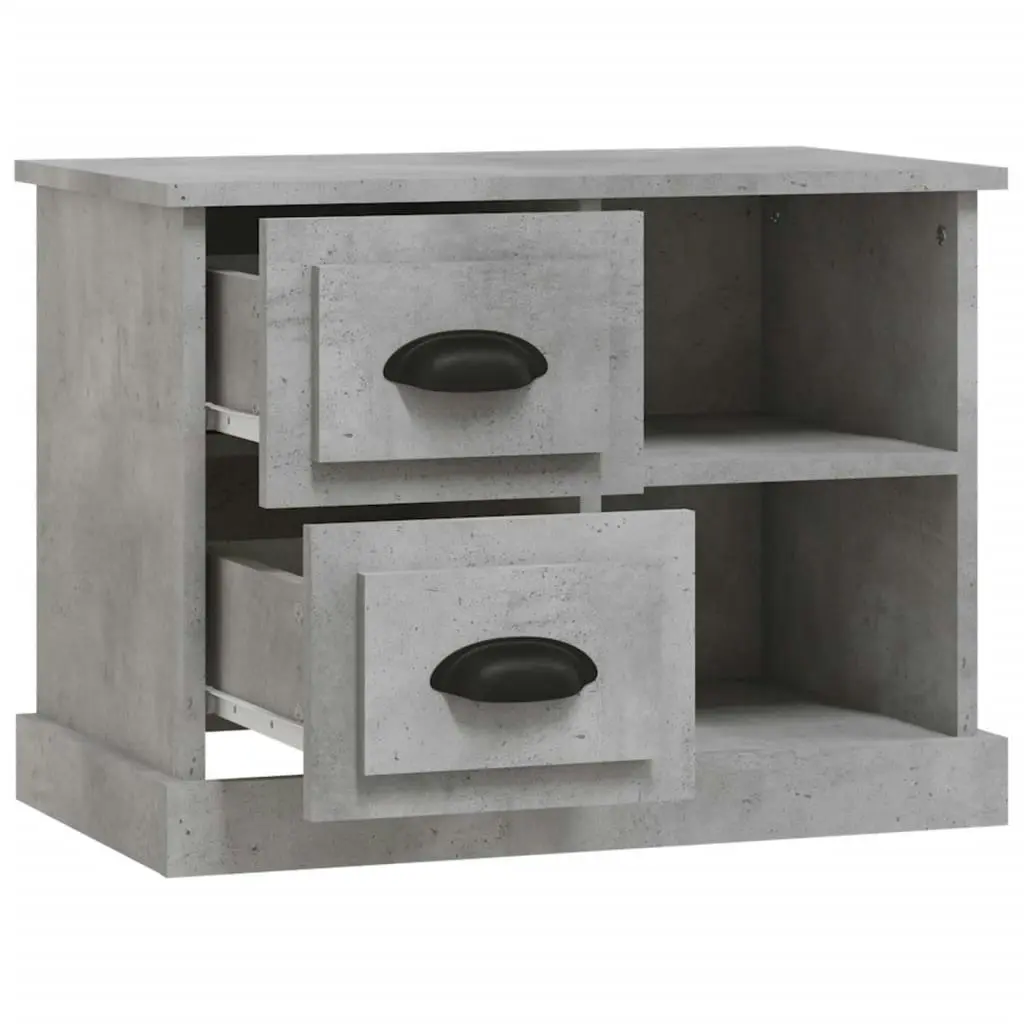 Bedside Cabinet Concrete Grey 60x35.5x45 cm 816372