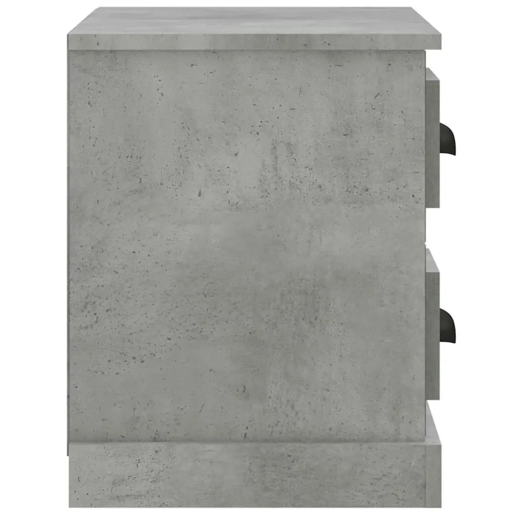 Bedside Cabinet Concrete Grey 60x35.5x45 cm 816372