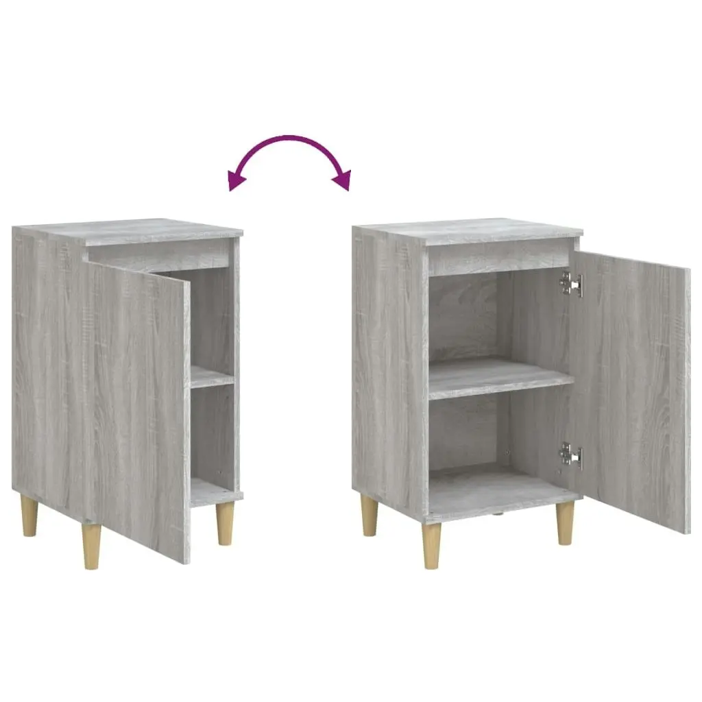 Bedside Cabinet Grey Sonoma 40x35x70 cm Engineered Wood 819640