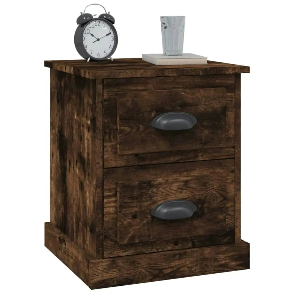 Bedside Cabinet Smoked Oak 39x39x47.5 cm Engineered Wood 816154