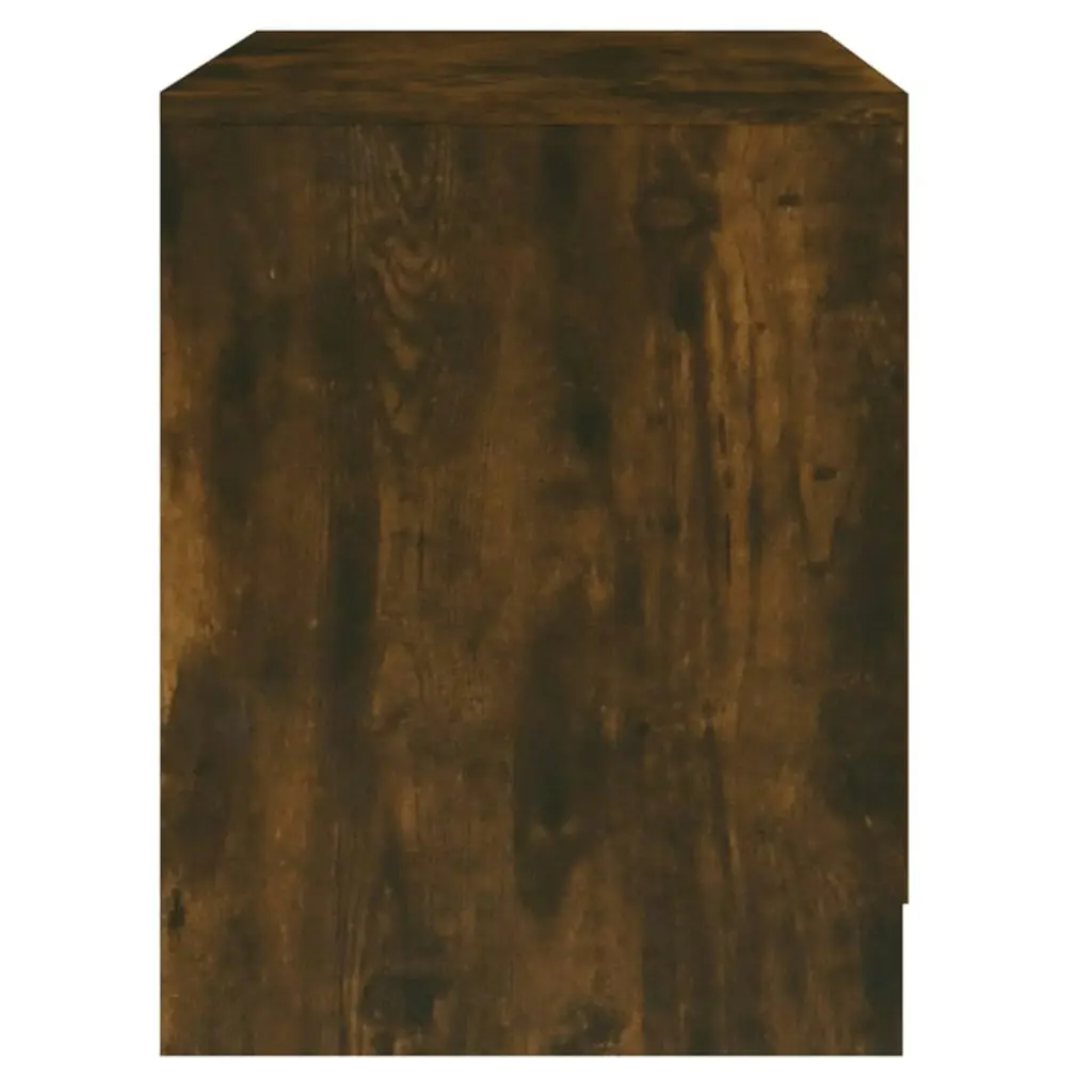 Bedside Cabinet Smoked Oak 45x34.5x44.5 cm Engineered Wood 813038