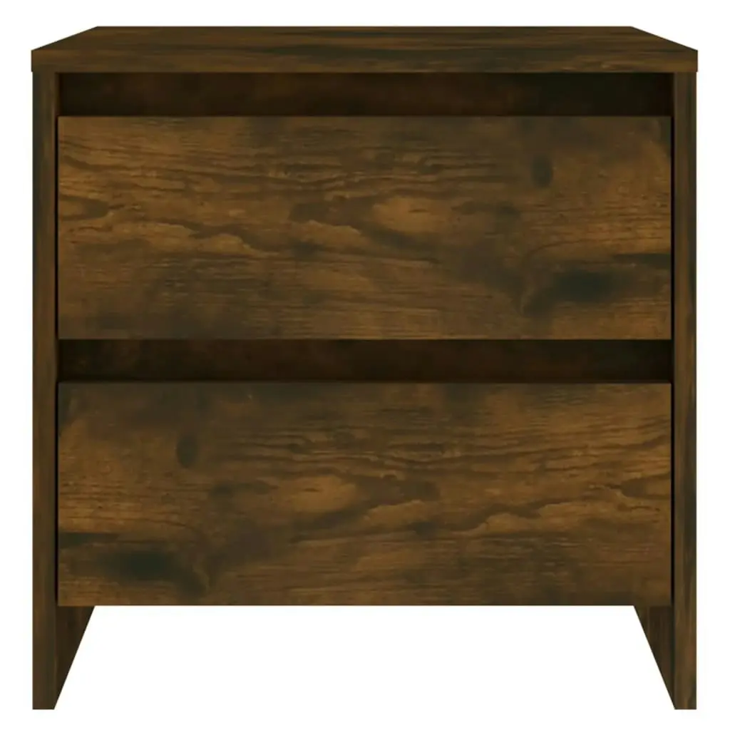 Bedside Cabinet Smoked Oak 45x34.5x44.5 cm Engineered Wood 813038