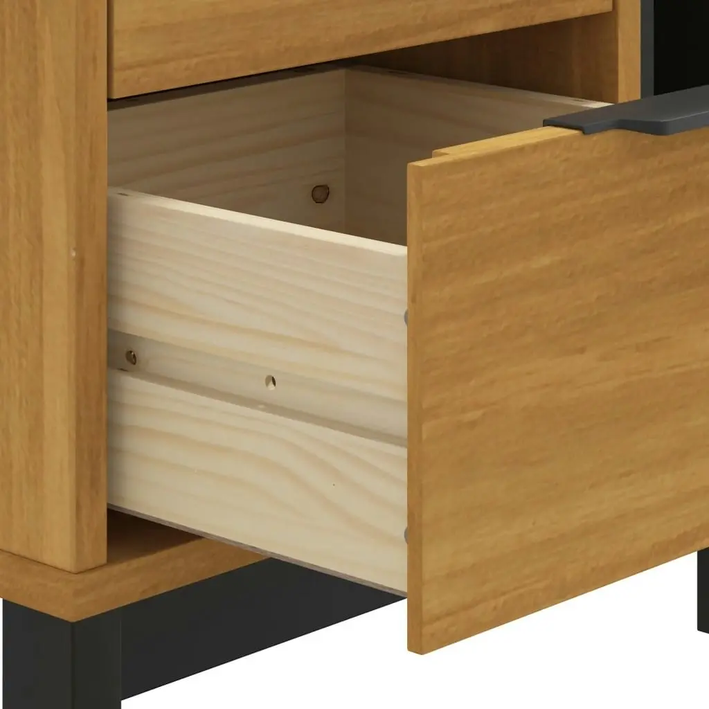 Bedside Cabinet FLAM 49x35x50 cm Solid Wood Pine 357813