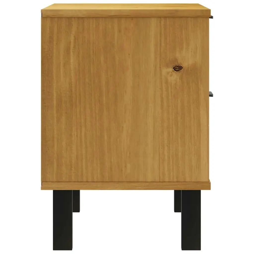 Bedside Cabinet FLAM 49x35x50 cm Solid Wood Pine 357813